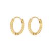 Stylish and Personalized Twist Woven Stainless Steel Round Earrings Simple and Exquisite Stud Earrings