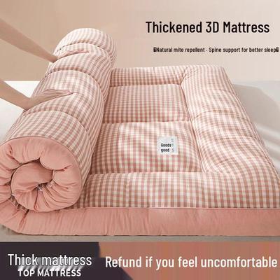 3D Soft Cushion Tatami Mattress Pad for Home, Dorm, or Rentals