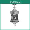 Shurangama Mens Necklace Pendant Mantra Jewelry Retro Six Characters Buddhist Scriptures Necklace Women Amulet Accessories