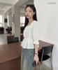 ROEM 3/4 Sleeve Cotton Blouse Rmblg24R15