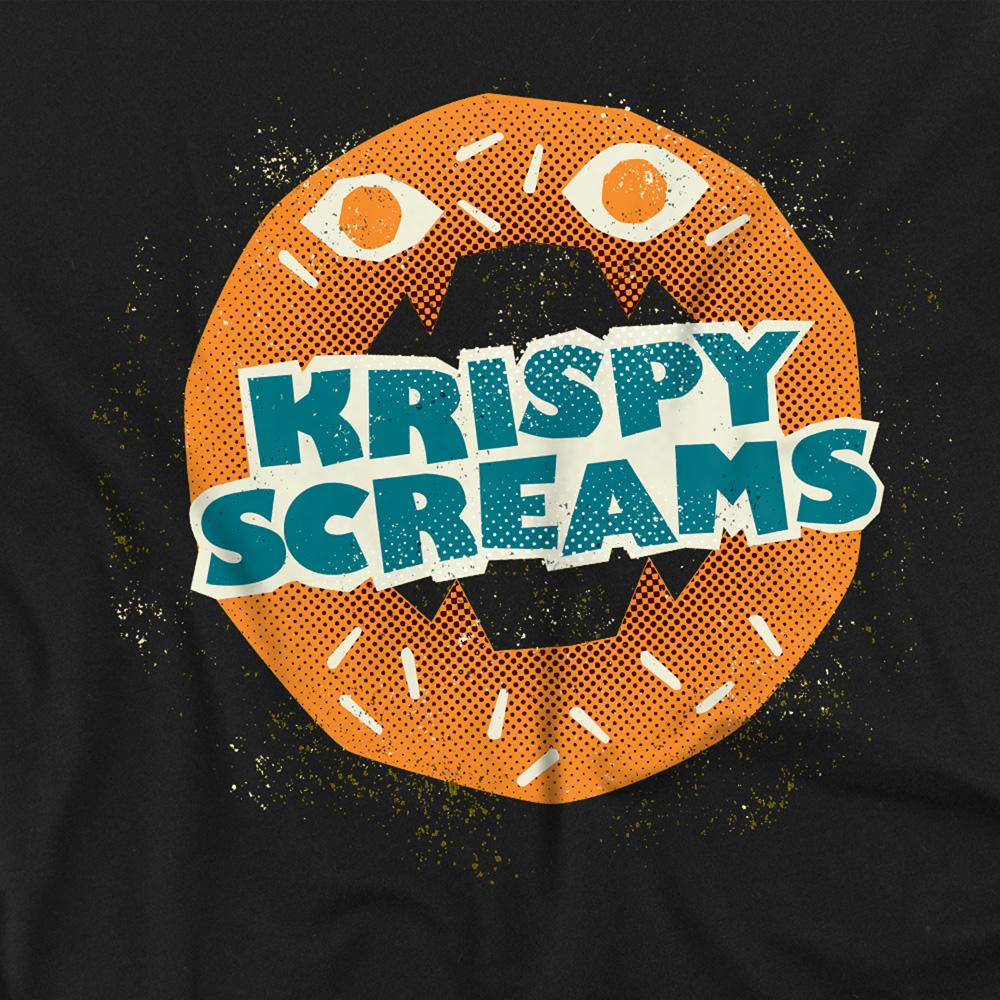 Monsters at Work Unisex Adult Krispy Screams Doughnut T-Shirt