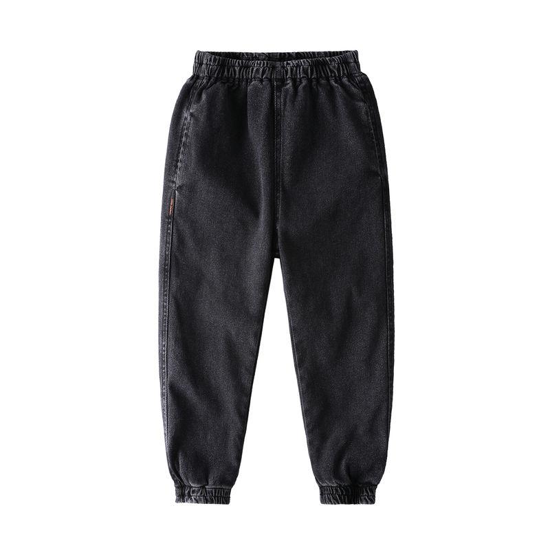 Children's Warm Denim Pants Winter Outdoor Casual Trousers
