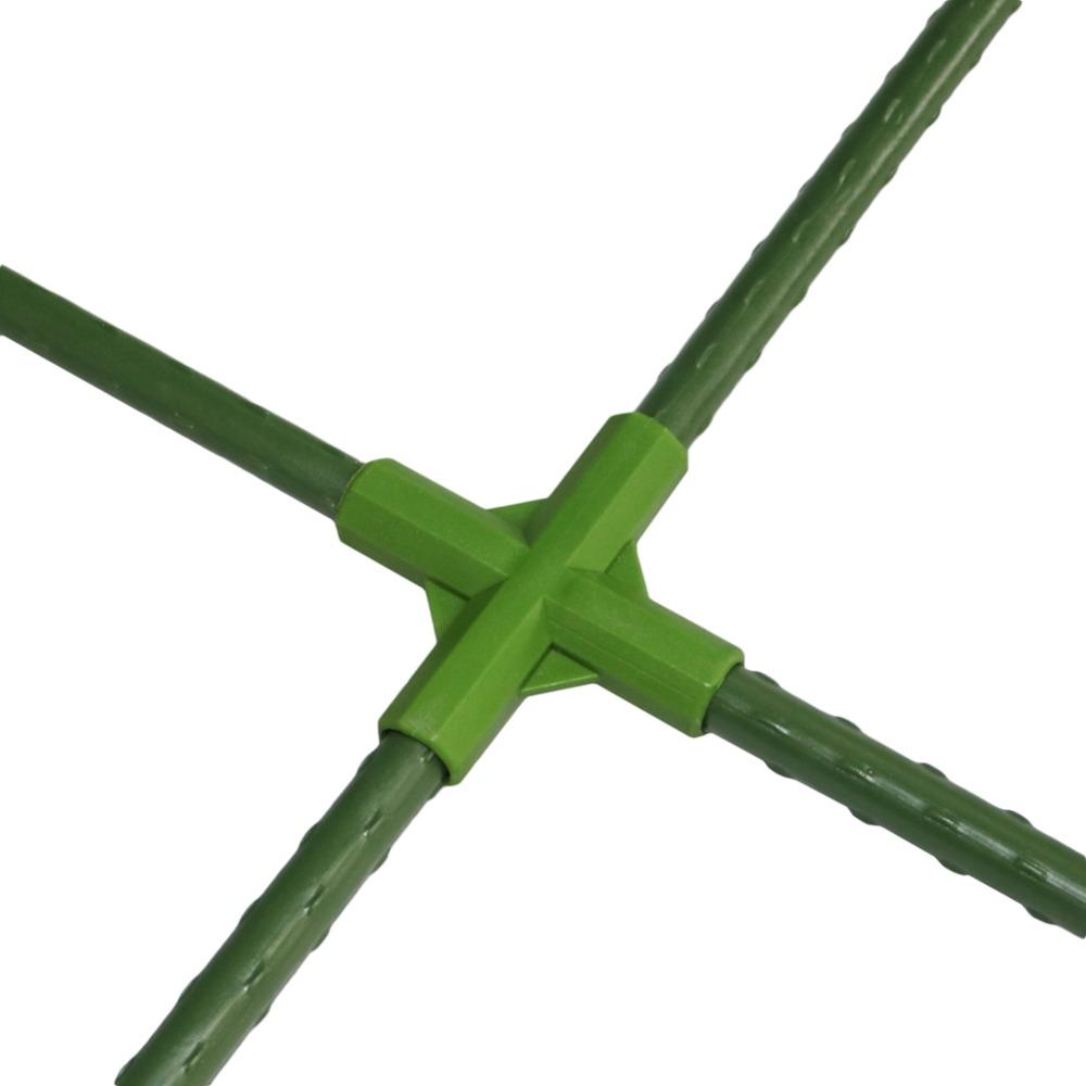 10Pcs 11mm Inner Diameter Gardening Plant Stakes Plastic Edging Corner Connection Accessories Greenhouse Plant Frame Connectors