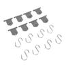 8 Pack RV Awning Hook S Shaped RV Party Awning Light Holder Support for Party Camping Tent