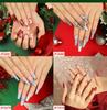 European & American Christmas Press-On False Nails Set