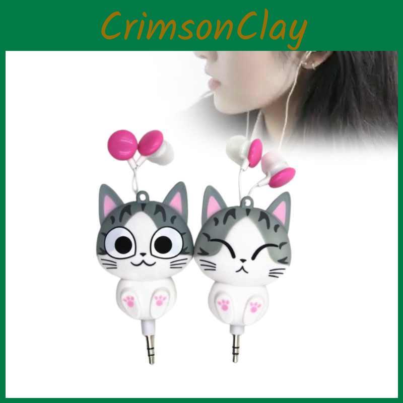 Sweet Home Chi Cat Retractable In Ear Wired Headphones Cartoon Gift Earphone