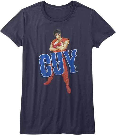 Final Fight Guy Waiting For Fight Capcon Video Game Womans Fitted T Shirt