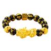 Bracciale con Perle Buddha Pixiu da Uomo Bracciale 'Alla Ricerca del Drago' in Ossidiana