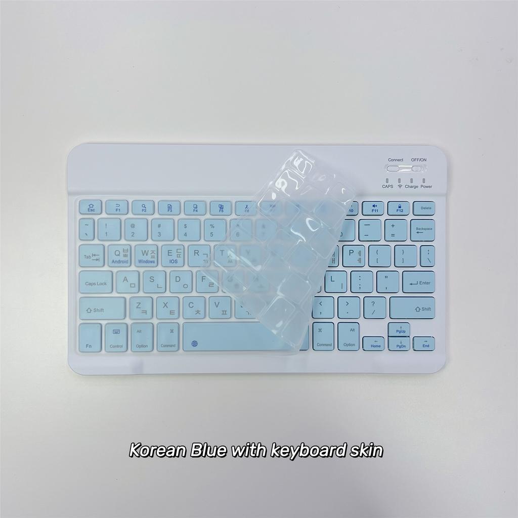 Koreanische Sprache Ultra-Schlanke Bluetooth-Tastatur Tragbar Mini Kabellos Wiederaufladbar für iPad Koreanisch