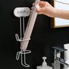Bathroom Wall Mount Hair Dryer Holder Styling Tool Organizer, Farmhouse Appliance Curling Iron