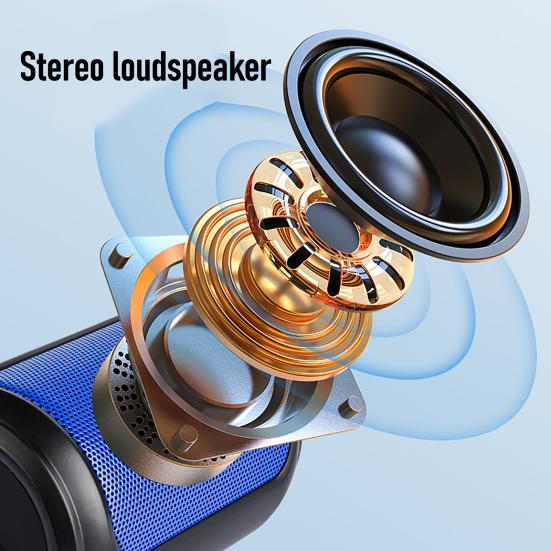 A3 Bluetooth-compatible Speaker Small Surround Sound Portable Stereo Wireless Subwoofer with Diaphragm for Shower