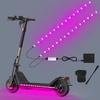 Battery Powered Scooter LED Lights Multi-Color RGB Light Strip Underglow Lights  Night Riding