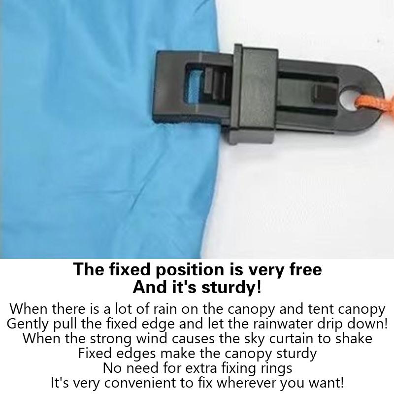 Plast Teltklemmer, Kalesje Vindtette Tau, Festeklemmer, Markiseklemmer, Presenninger, Regntett Duk Festeklemmer