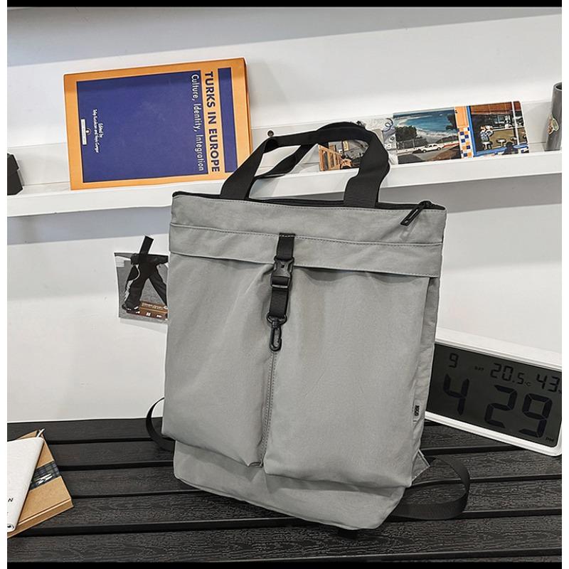 Large capacity spring and summer new trend tote bag simple niche double shoulder oblique span nylon bag