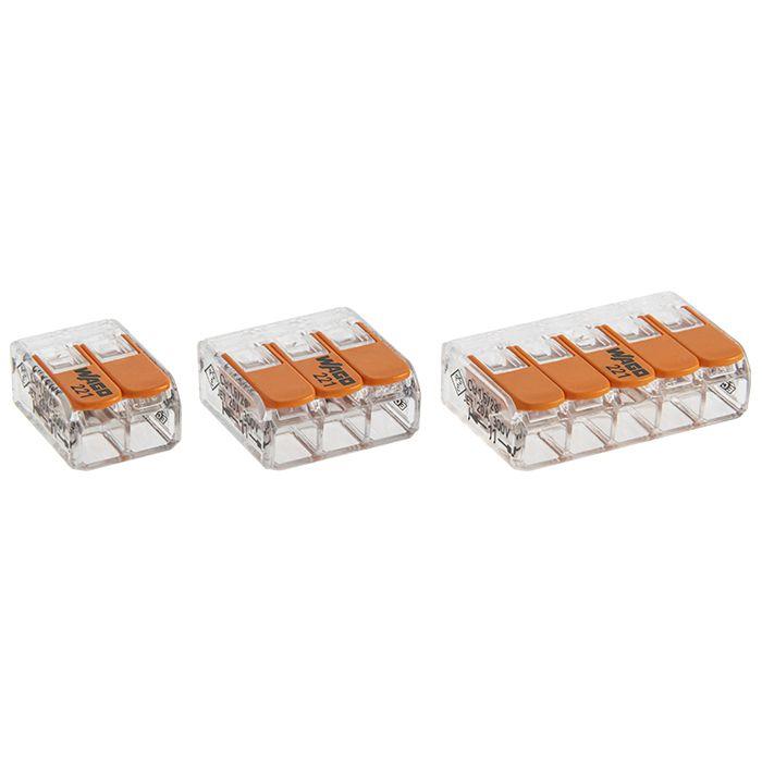 Blister Panaché De 20 Bornes De Connexion Automatique 2,3 Et 5 Entrées S221