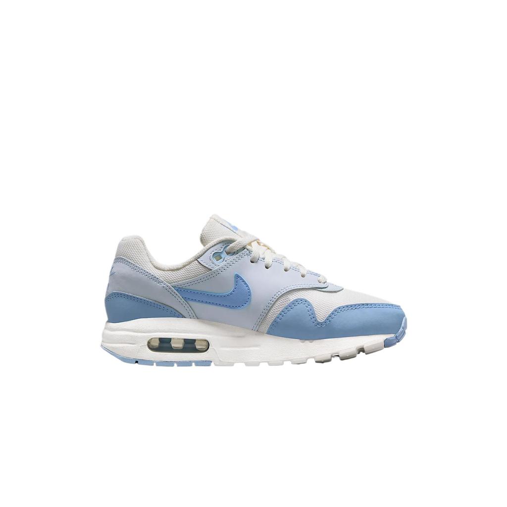 New Nike Air Max 1 Slip Resistant Anti Kick Breathable Kids' Running Shoes Spiritual Blue Teenagers DZ3307-116