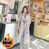 2025 Autumn Trendy Mid-Length Trench Coat for Women: Over-the-Knee, Elegant British Style