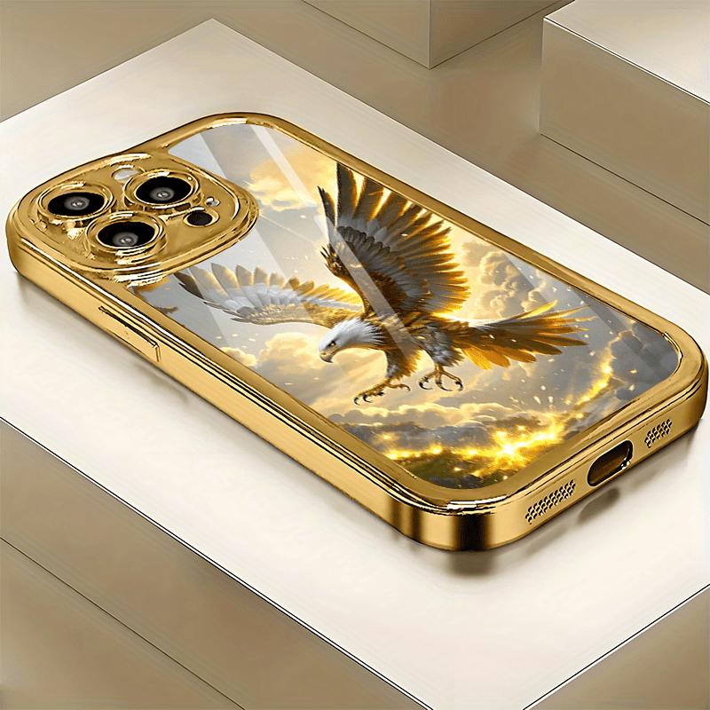 Electroplated Glass Phone Case, Suitable for Iphone 17, 16, 15, 14, 13, 12, 11pm Pro Plus and Other Phone Models.
