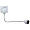 Electrical Outlet Extension Cord - Rev - Extension Cord That Doesn't Block Your Outlet - White - Indoor - 3500 W