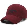 Corduroy Baseball Cap with Large Brim - Warm, Simple, Versatile, and Perfect for Outdoor Cycling