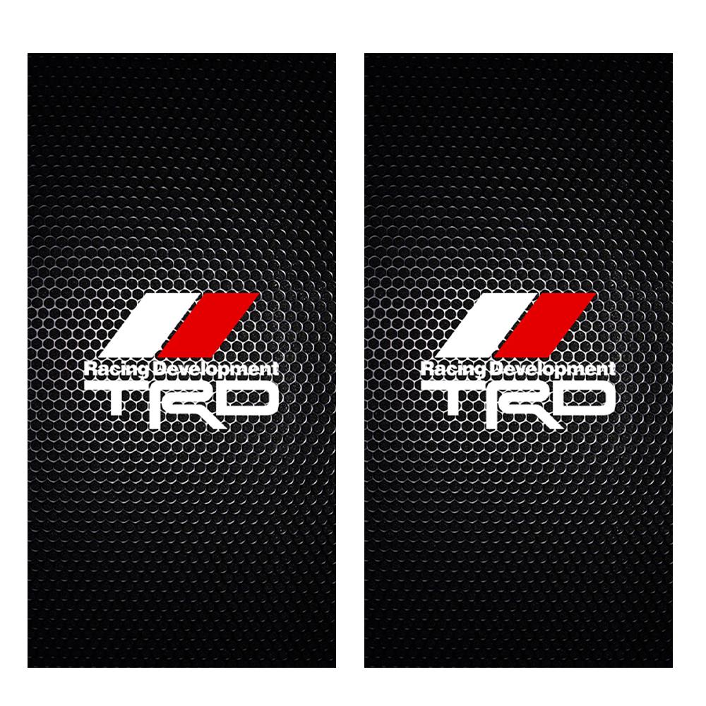 2Pcs Car B-pillar Stickers Auto Center Column Decoration RYCG5 Decal For Toyota Rav4 Corolla Camry Mirai Aqua Cross Auris TRD GR Sport