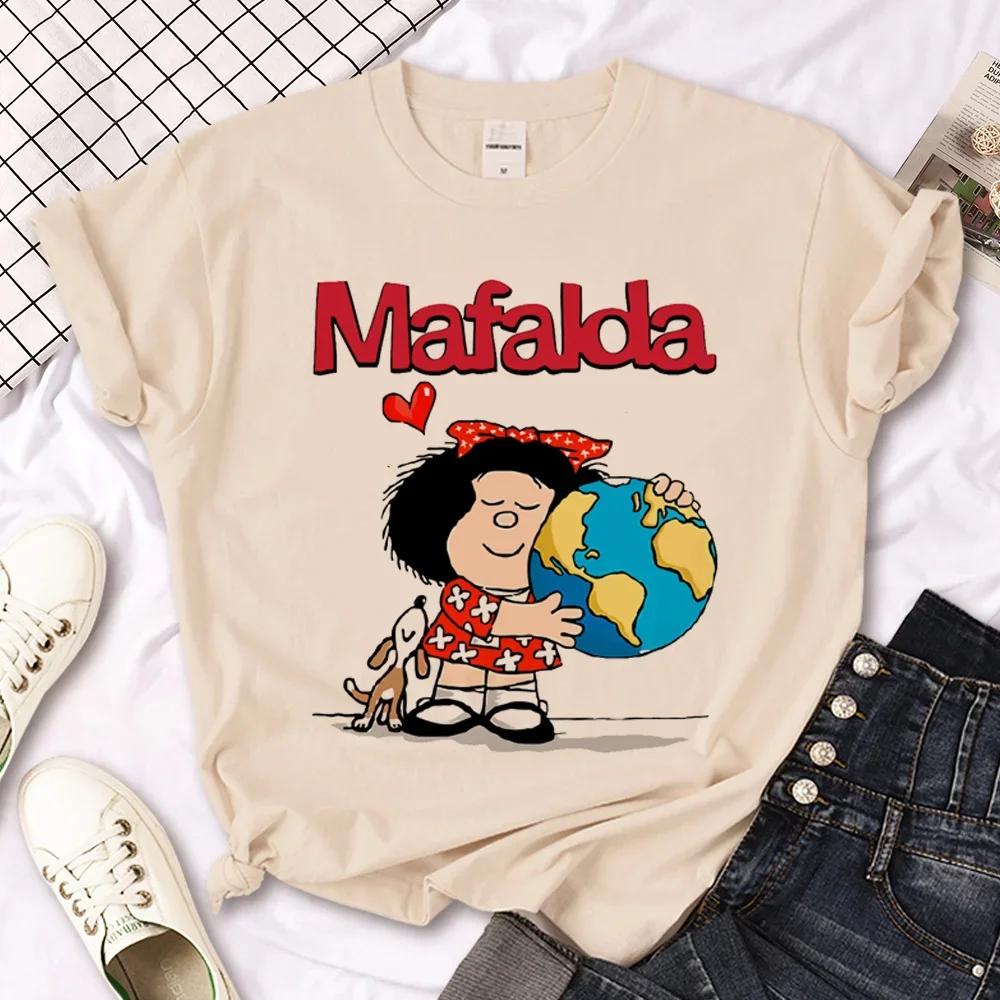 Mafalda Tshirt Women Graphic Tee feUnisex Unisexga Harajuku Clothes Womens Tshirt