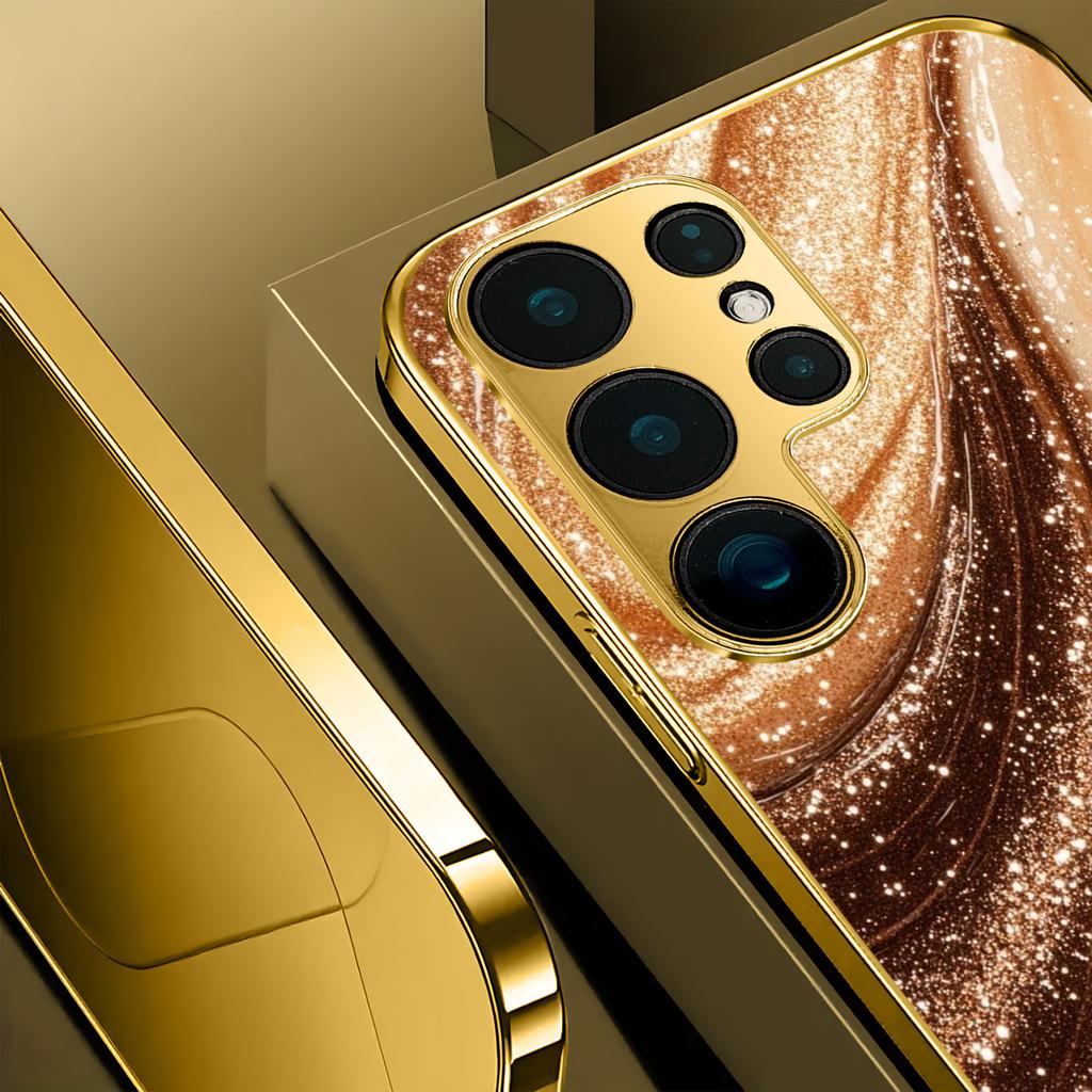 Fashion Luxury High-end PhoneCase Electroplated Glass TPU PhoneCase for Samsung Galaxy S26 S25 S24 S23 S22 S21 FE Ultra Plus