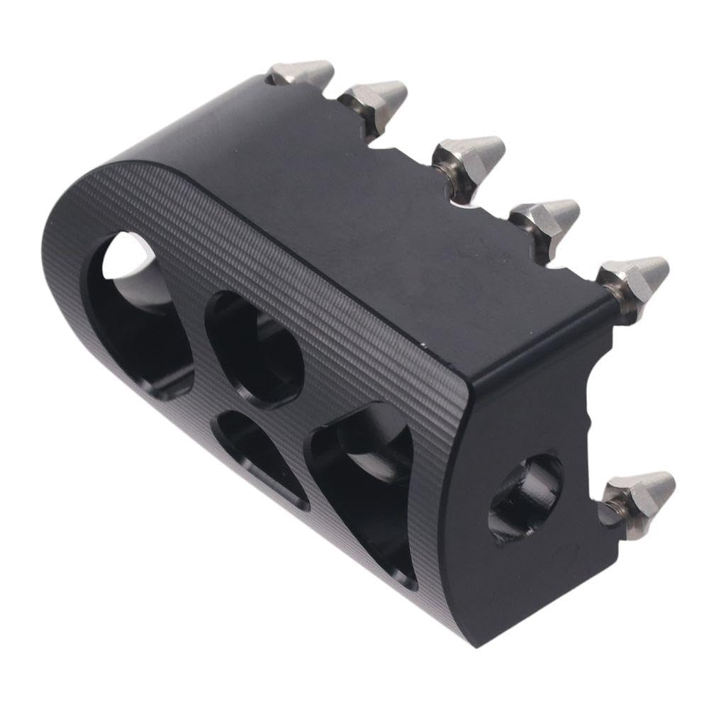 Pedală Schimbător Viteze Motocicletă, Aluminiu Negru 55x32mm / 2.17x1.26 Inch Pedală Picior