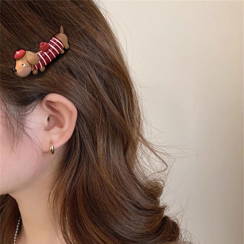 Dackel Haarspange Groß Cartoon Niedlich Krallenspangen Haarklammer Kopfschmuck Mode Haaraccessoires Für Frauen Mädchen