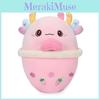 Adorable Creative Milk Tea Cup Plush Toy Cute Salamander Stuffed Animal Gift For Kids