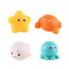 Cute Animals Bath Toy Swimming Water Led Light Up Toys Soft Rubber Float Induction Luminous Frogs For Kids Play Funny Gifts
