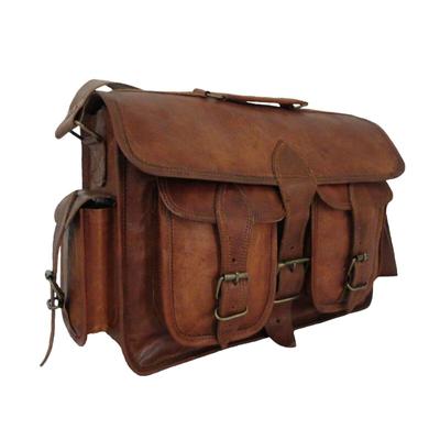 Borsa per fotocamera vintage in pelle Borsa a tracolla SLR Valigetta Messenger Satchel