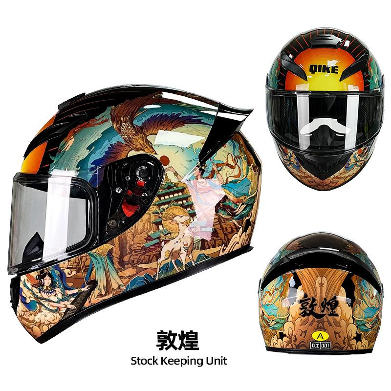 DOT Men and women motorcycle helmets are safe in winter Four Seasons Knights can be equipped with Bluetooth motorcycle helmets