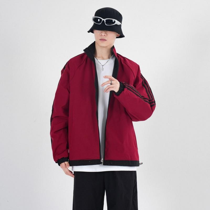 

Gypsophila Reversible Jacket for Men and Women, Winter Outdoor Windproof Couple s Style Thickened Cotton Jacket 2XL