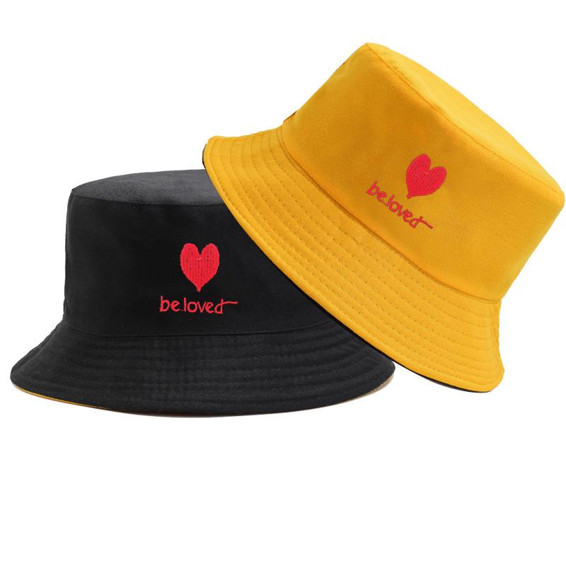 Smiley Bucket Hat Double-sided Bucket Hat Men and Women Summer Student Fashion Visor Basin Hat Hat