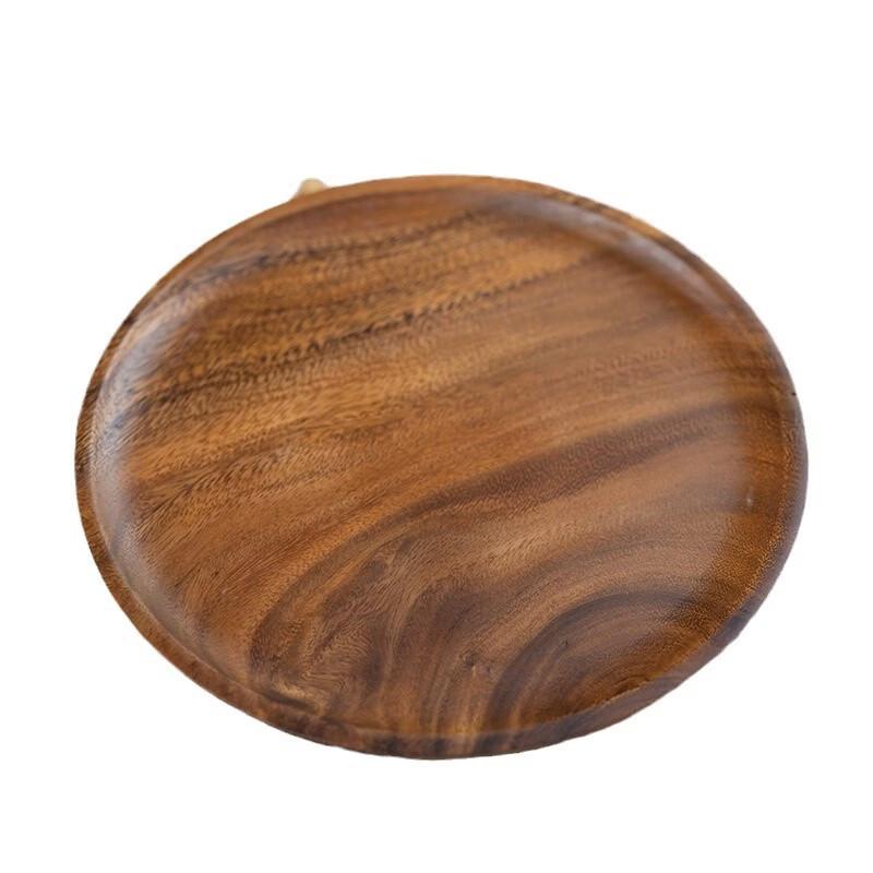 Ruhan Japanese Walnut Wood Round Serving Tray