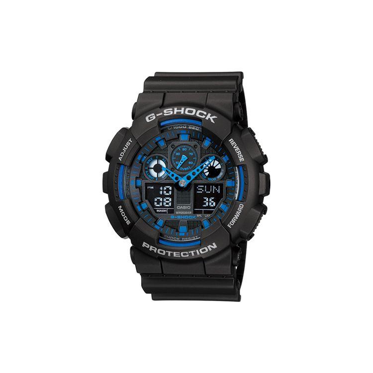 Casio G-Shock Youth GA-100 Series Quartz Watch Men watches Black GA-100-1A2D Black Watch Case