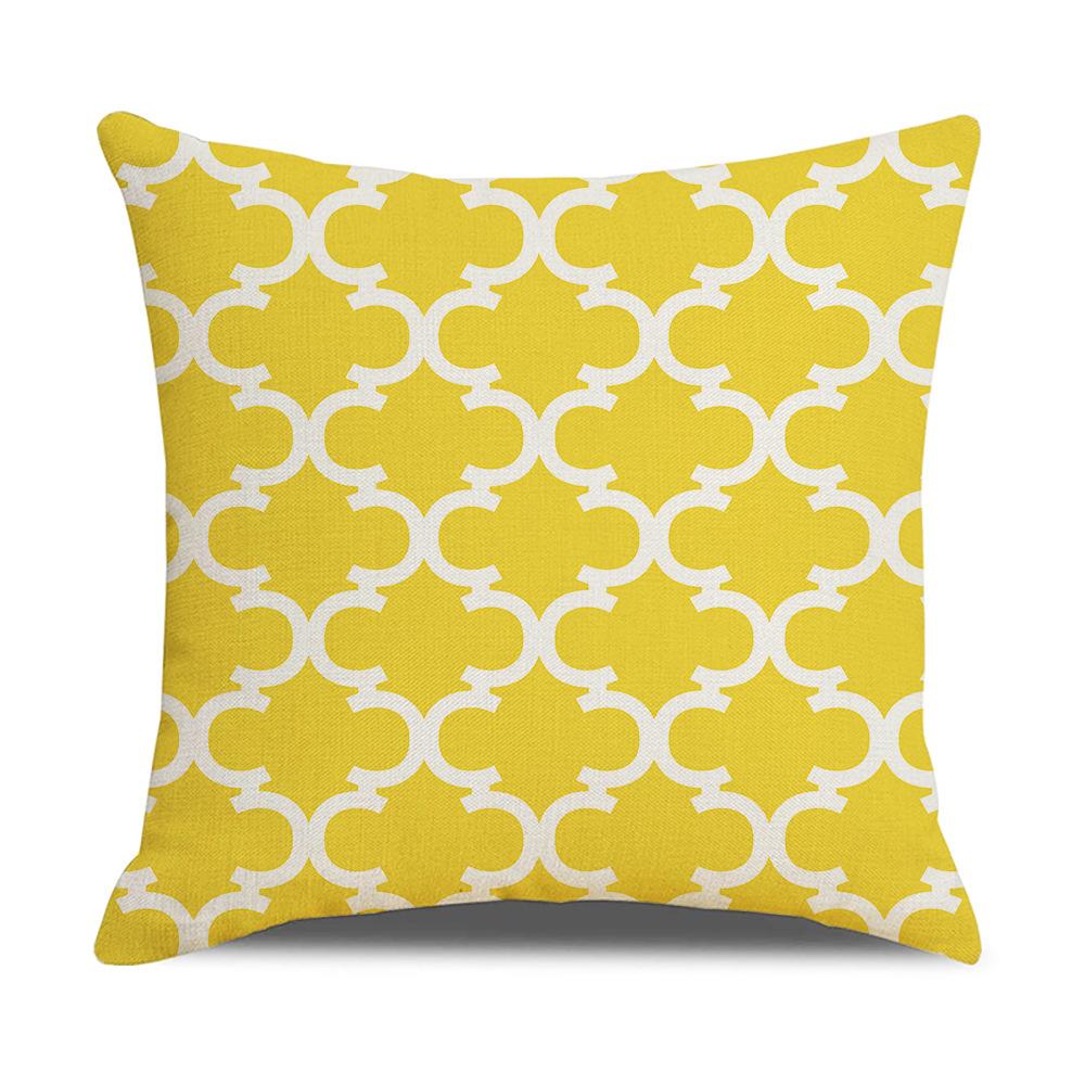 Nordic Geometric Decorative Pillow Sofa Cushion Cover Modern Home Decor Square Pillowcase Peach Skin Pillowcase