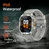 AK80 2.01 Inch HD Screen Smart Watch Bluetooth-Compatible Calling Heart Rate Monitor Sports Tracker,Silicone Strap