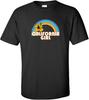 California Girl Hibiscus Rainbow Graphic T-shirt