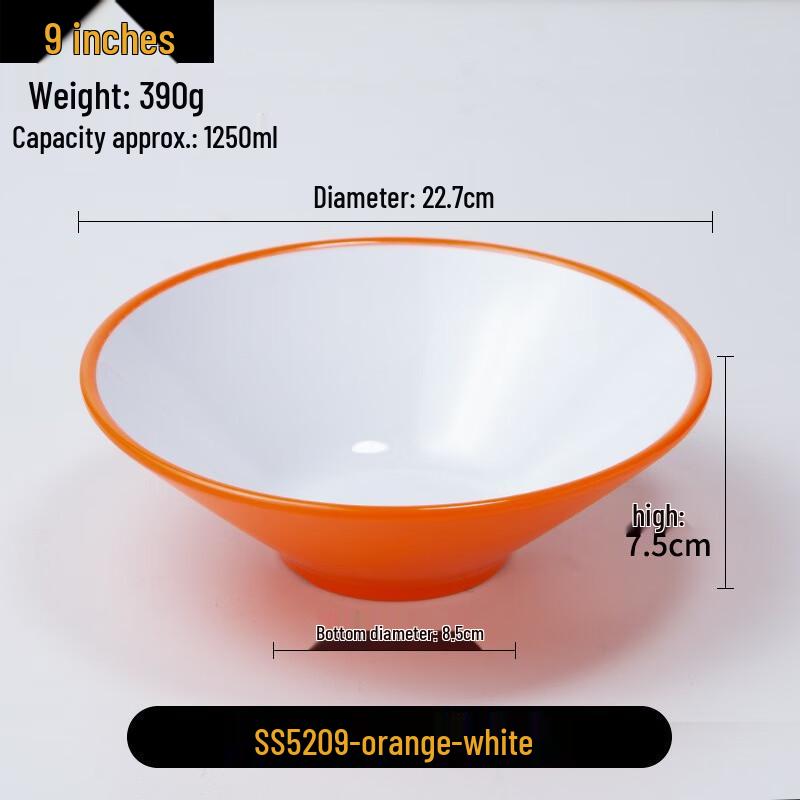 JINMEILI Nordic Style Melamine Cone Bowl