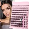 DIY Natürliches D-Locken Cluster Wimpern-Set – Leicht, Selbstklebend, Perfekt für den täglichen Gebrauch
