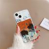 Ins Wind Premium Sketch Cat and Dog Applicable iPhone17Pro Airbag Mobile Phone Case 16Pro Apple 14/15 Factory