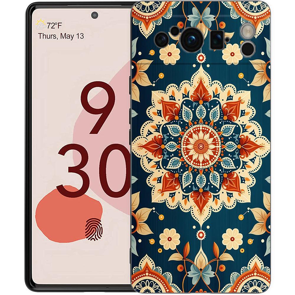 

Indian Pattern Mandala Phone Case Cover for Google Pixel 9 8 7 6 7A 6A Pro Shockproof Soft TPU 9 Pro XL Shell Capas Fundas Pixel 7a