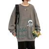 Herren Oversized Langarm High Street T-Shirt für Frühling und Herbst - Trendig und Vielseitig