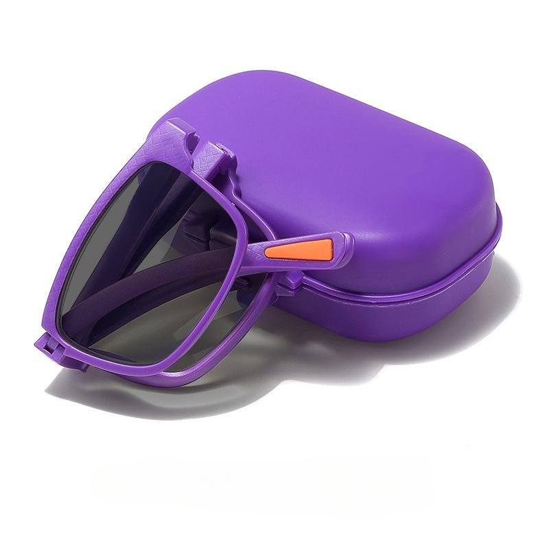 New Fashion 2-in-1 Reading Sunglasses Portable Folding UV Resistant Men's High-definition Anti Blue Presbyopia Glasses Diopter