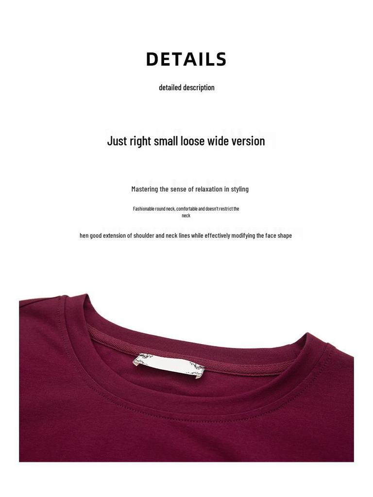 Women's Summer Loose Fit Plus Size Cotton T-Shirt - Midlife & Elderly Casual Half-Sleeve Belly Cover 