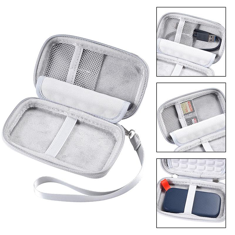Newest Hard EVA Travel Carrying Bag Storage Case Cover for SanDisk SSD E30 480GB 1TB 2TB Portable External Solid State Drive