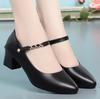 Vendita Calda Scarpe da Donna Scarpe da Donna Moda Décolleté Tinta Unita Primavera Estate Bocca Bassa Fibbia Punta Rotonda Tacco Scarpe da Donna