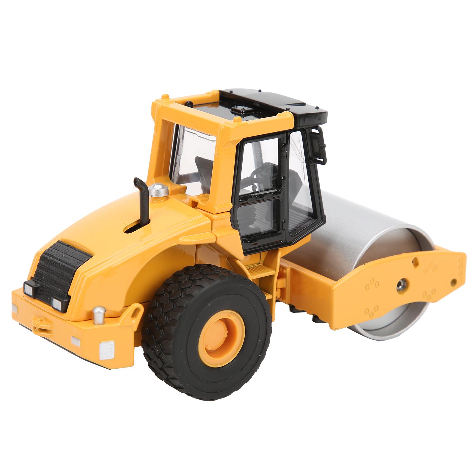 1:50 Scale Alloy Diecast Single Steel Wheel Road Roller Simulation Model Children Toys